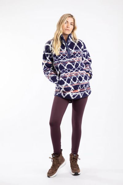 WEIRDFISH PIKARD BORG JACQUARD 203610-NAVY