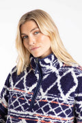 WEIRDFISH PIKARD BORG JACQUARD 203610-NAVY