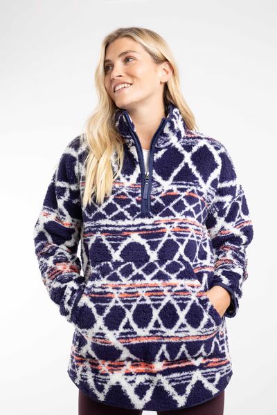 WEIRDFISH PIKARD BORG JACQUARD 203610-NAVY