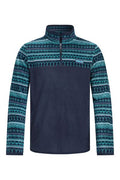WEIRD FISH GILBERT 1/4 ZIP MICRO FLEECE 203611-NAVY GREEN