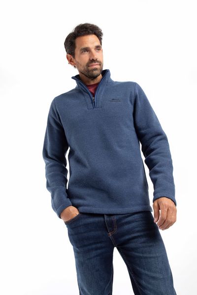 STOWE RECYCLED 1/4 ZIP 19514-INDIGO