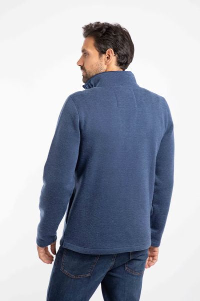 STOWE RECYCLED 1/4 ZIP 19514-INDIGO