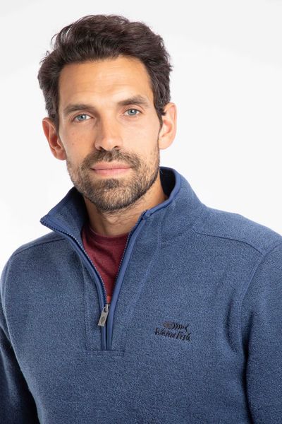 STOWE RECYCLED 1/4 ZIP 19514-INDIGO