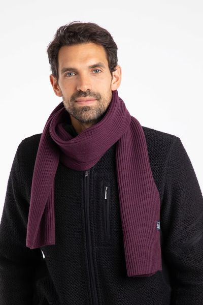 WEIRD FISH STORNOWAY COSY SOLID SCARF 202980-AUBERGINE