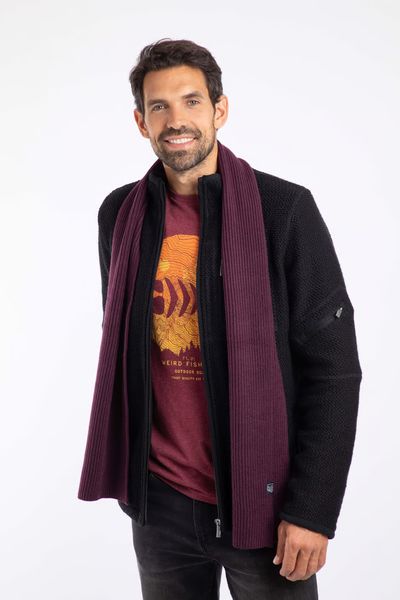 WEIRD FISH STORNOWAY COSY SOLID SCARF 202980-AUBERGINE