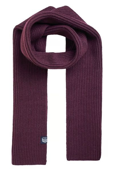 WEIRD FISH STORNOWAY COSY SOLID SCARF 202980-AUBERGINE