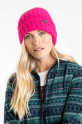 WEIRD FISH CLARE DOUBLE RIB BEANIE HAT 203710-PINK CERISE