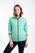 ARIANA GRID FULL ZIP FLEECE 19175-MINT