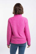 ARIANA GRID FULL ZIP FLEECE 19175-PINK