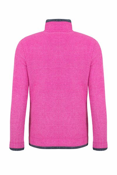 ARIANA GRID FULL ZIP FLEECE 19175-PINK