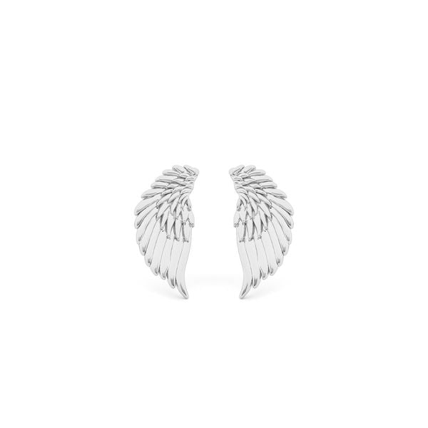 ANGEL WINGS STUD EARRINGS 167612 / 29-SILVER
