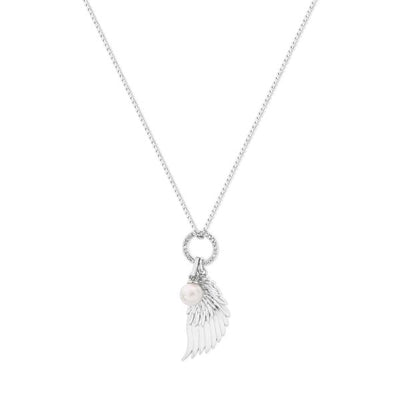 ANGEL WINGS CRYSTAL & PEARL 167780 / 73-SILVER