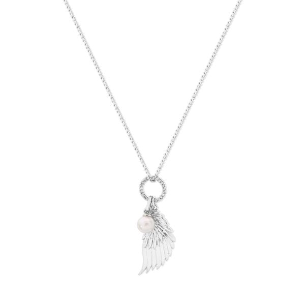 ANGEL WINGS CRYSTAL & PEARL 167780 / 73-SILVER