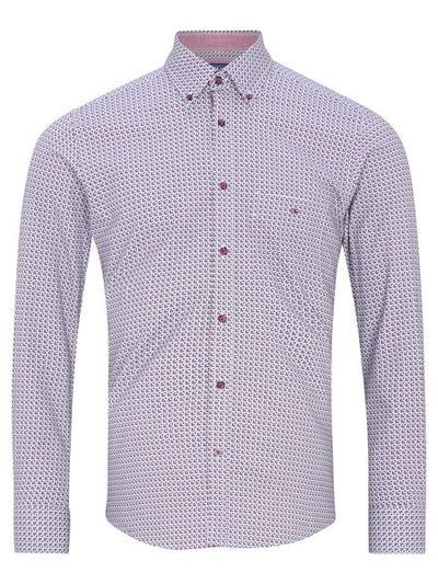 DRIFTERS GEOMETRIC   561-14176-BURGANDY