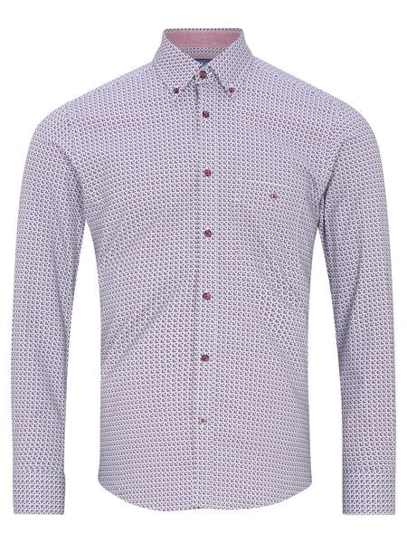 DRIFTERS GEOMETRIC   561-14176-BURGANDY