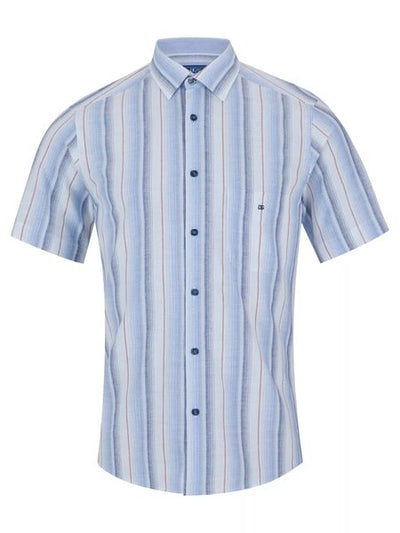 DRIFTERS BLUE TAN STRIPE 161-14783  S/S