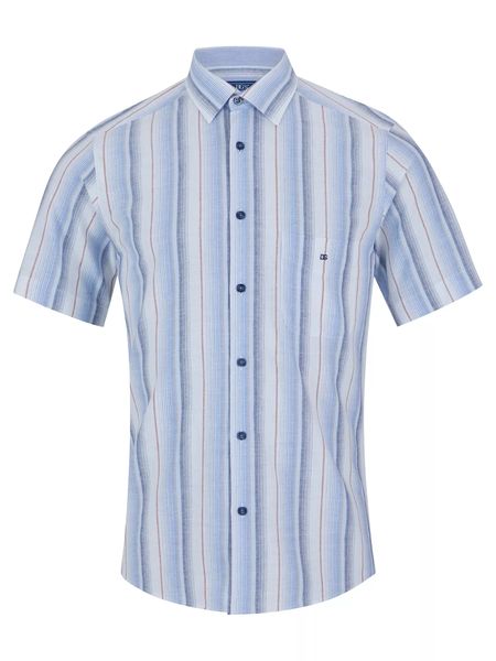 DRIFTERS BLUE TAN STRIPE 161-14783  S/S
