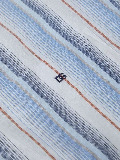 DRIFTERS BLUE TAN STRIPE 161-14783  S/S