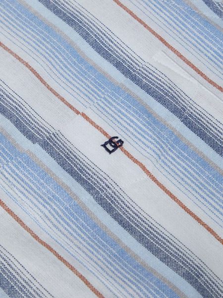 DRIFTERS BLUE TAN STRIPE 161-14783  S/S