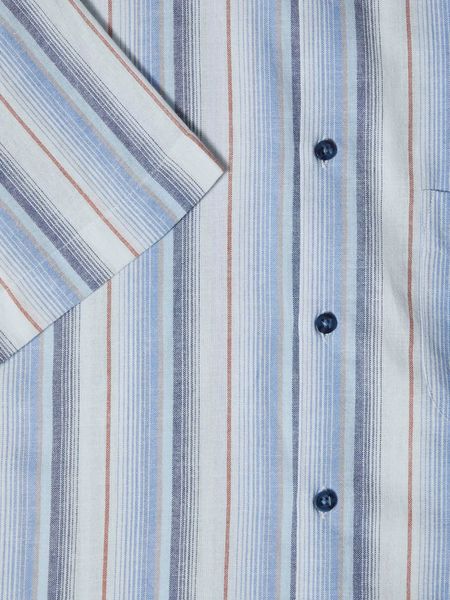 DRIFTERS BLUE TAN STRIPE 161-14783  S/S