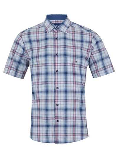 DRIFTERS SHORT SLEEVE BLUE/RED CHECK 14797