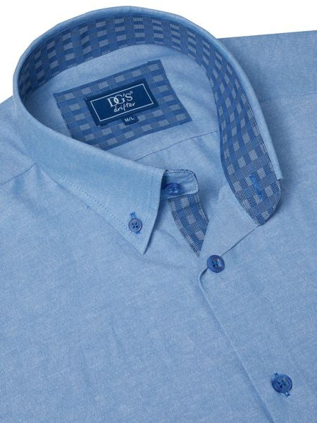 DRIFTERS PLAIN REGULAR FIT SS 561-15178-BLUE
