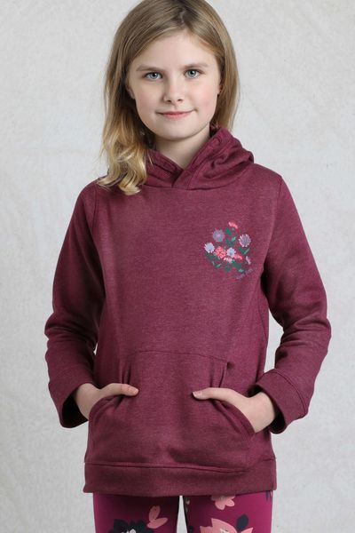 WIERDFISH AMBER GRAPHIC HOODY 203246-BERRY