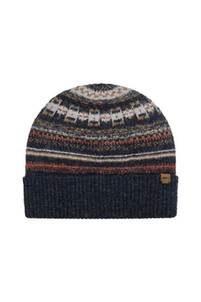 WEIRDFISH RODI FINE FAIRISLE BEANIE HAT 203675-MIDNIGHT