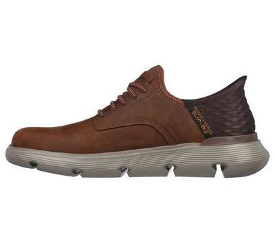 SKECHERS SLIP INS GARZA - GERVIN 205046-BROWN