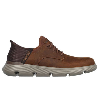 SKECHERS SLIP INS GARZA - GERVIN 205046-BROWN