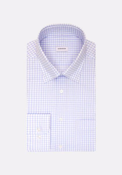 SEIDENSTICKER MEDIUM CHECK 100% COTTON 845641-LIGHT BLUE