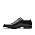 CLARKS CRAFT JAMES CAP-BLACK LEATHER SOLE