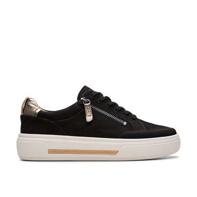 CLARKS HOLLYHOCK ZIP-BLACK