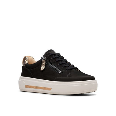 CLARKS HOLLYHOCK ZIP-BLACK