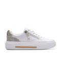 CLARKS HOLLYHOCK ZIP-SILVER