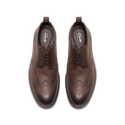 CLARKS ALDWIN LIMIT-DARK BROWN