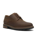 CLARKS NEWFORD LACE-DARK BROWN