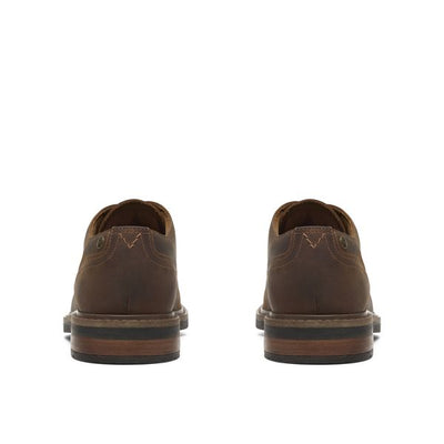 CLARKS NEWFORD LACE-DARK BROWN
