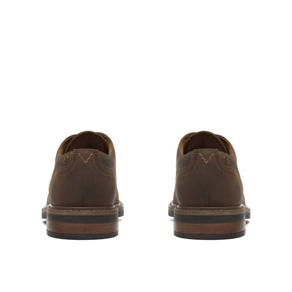 CLARKS NEWFORD LACE-DARK BROWN
