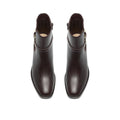 CLARKS WRENN BUCKLE-DARK BROWN