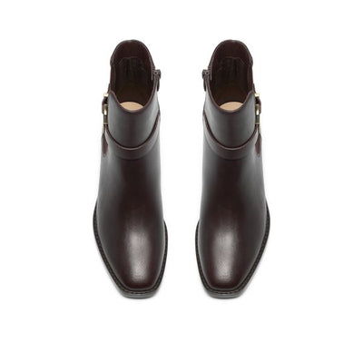 CLARKS WRENN BUCKLE-DARK BROWN