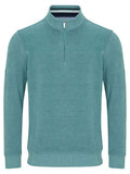 DRIFTERS 1/4 ZIP PLAIN 55120-TEAL