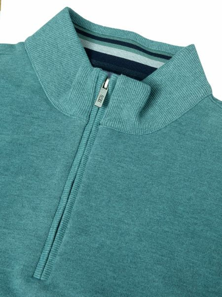 DRIFTERS 1/4 ZIP PLAIN 55120-TEAL