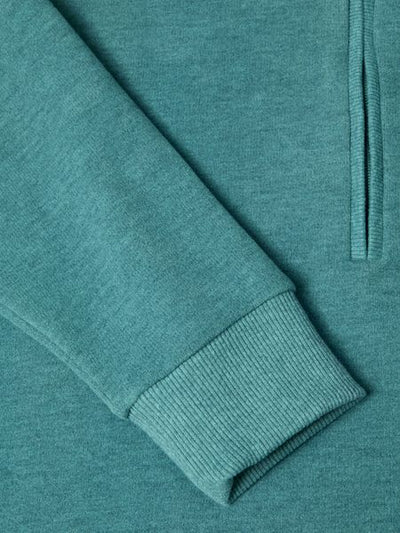 DRIFTERS 1/4 ZIP PLAIN 55120-TEAL
