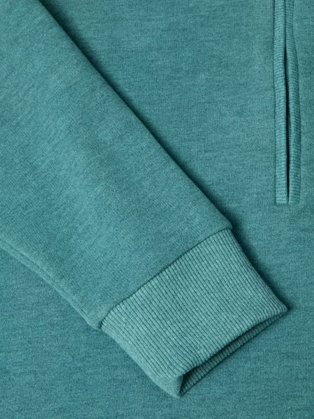 DRIFTERS 1/4 ZIP PLAIN 55120-TEAL
