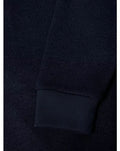 1/4 ZIP SWEATSHIRT PLAIN 553-55187-BLACK