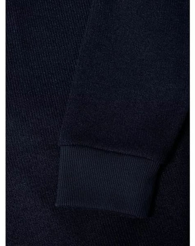 1/4 ZIP SWEATSHIRT PLAIN 553-55187-BLACK