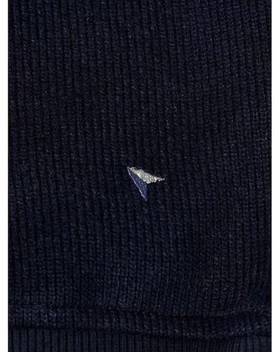 1/4 ZIP SWEATSHIRT PLAIN 553-55187-BLACK