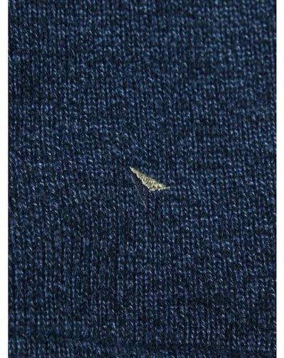 1/4 ZIP SWEATSHIRT PLAIN 553-55187-DARK BLUE