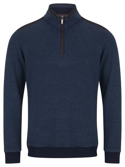 1/4 ZIP SWEATSHIRT 543-55187-DARK BLUE